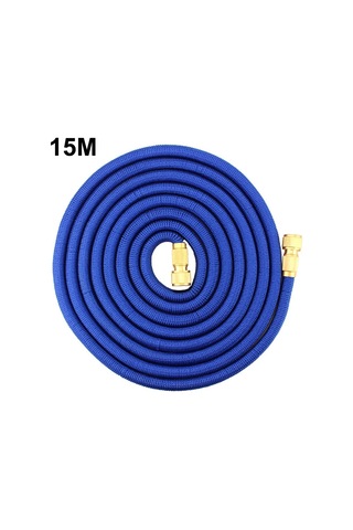 Sones Ev Bahçe Su Borusu 3x Teleskopik Tpe Araba Yıkama Su Borusu, Stil: Bakır Kaplama 15m