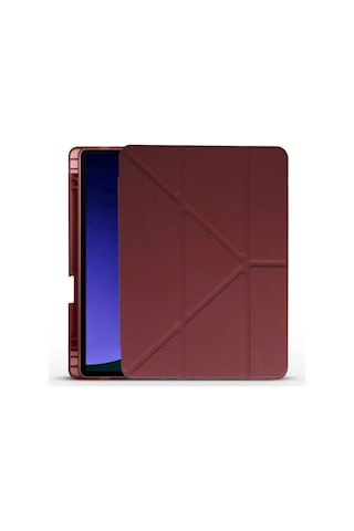 Huawei Honor Pad X9 11.5 Kılıf Kalemlikli Mars Tablet Kılıfı - Mürdüm Laptop Çantası