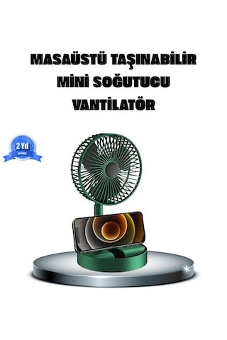 Znv Zenvia Mey İthalat Katlanabilir Şarjlı Mini Fan 3 Kademeli Hız Ayarlı Taşınabilir Znv2025 Cmn