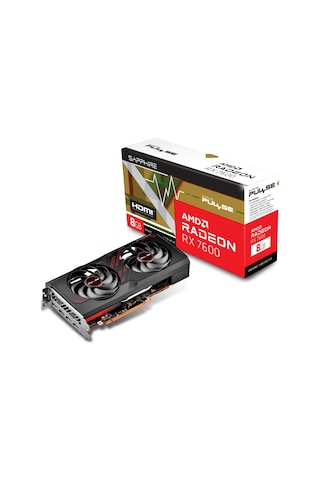 Sapphire AMD Radeon RX 7600 Pulse 11324-01-20G 8 GB GDDR6 128 Bit Ekran Kartı