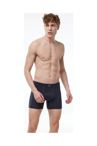Malabadi 073 Erkek Likralı Uzun Boxer-Füme