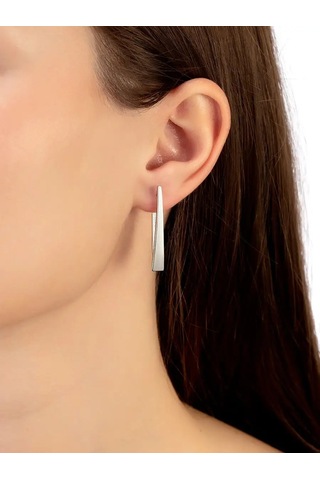 Gold Plaza Jewelry Uzun Tık Kuyruğu Küpeler 925 Ayar Gümüş 127011403 Diğer