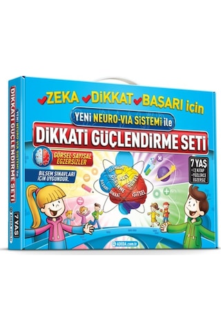 Dikkati Güçlendirme Seti 7 Yaş + Görsel Dikkat Testi