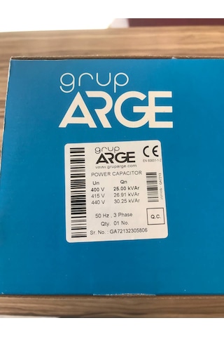 Gruparge 25.0/30.25 Kvar 400v/440v Kondansatör