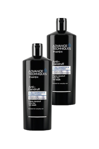Avon Advance Techniques Kepek Önleyici 2'si 1 Arada Şampuan Ve Saç Kremi 2 x 700 ML