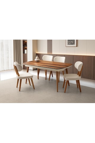Bolvadin Masa, Sirius Sandalye, Valencia, 170x90 Ceviz