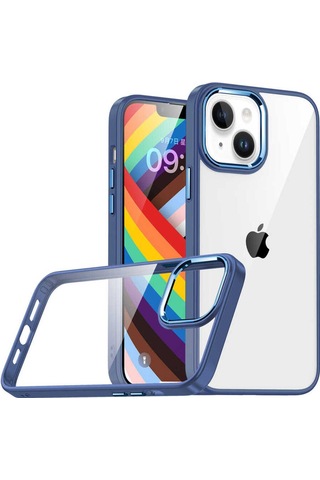 Apple iPhone Uyumlu 14 Csm Zore Flora Kılıf sierra Mavi