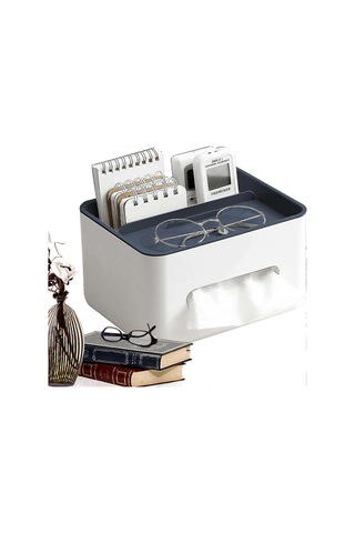 Mendil Tutucu Masa Saklama Düzenleyici, Düşmeye Karşı Dayanıklı Dikdörtgen Mendil Kutusu, 21x16x12,5 Cm, Her Mendil Kutusu Peçete Dispenserine Uyumlu