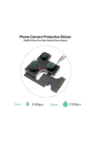 2uul Da30 Telefon Kamera Koruyucu Etiket 7mm 12mm