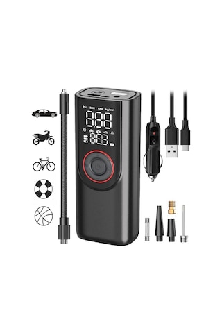 Jialan Kablosuz Lastik Şişirme Pompası 6000 Mah Elektrikli