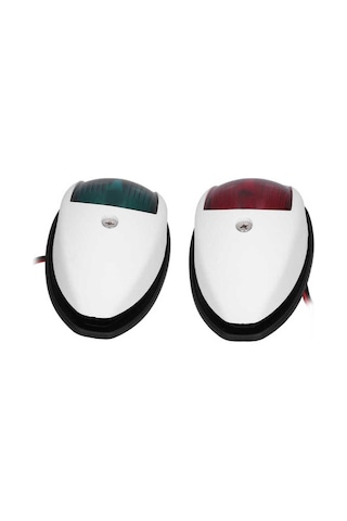 Tekne Seyir Feneri. 12v. Beyaz. Led İskele Sancak Feneri Takım