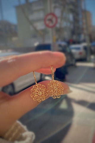 Gümüş Telkari Model Taşsız Anne Küpesi Diğer 65170372