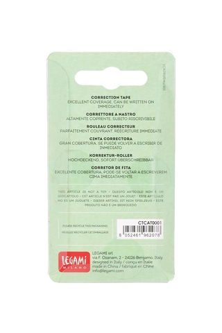 Legami - Bantlı Düzeltme Bandı, Çok Kapatıcı, Hemen Yeniden Yazılabilir, Malzeme: Plastik, 27 X 5,8 X 1,5 Cm, Meo Genel