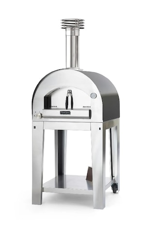 Fontana Forni Margherita Hybrid Gazlı Ve Odunlu Fırını Antrasit