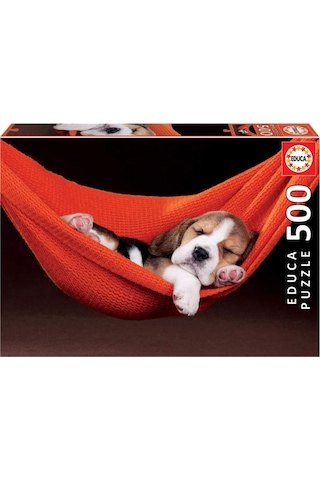 Educa 500 Parça Hamaktaki Köpek Yavrusu Puzzle
