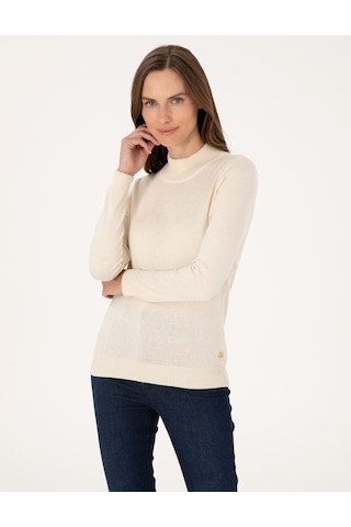 Pierre Cardin Kadın Ekru Kazak /triko 50315768-vr019 Ekru