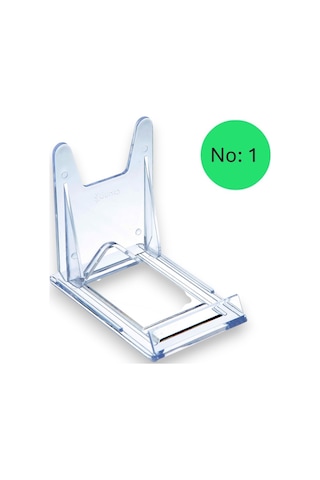 Teşhir Ayakları Sürgülü Ayak No:1, 7 X 11 X 10 Cm, Şeffaf