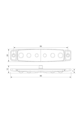 12v 6 Led Turuncu Parmak Lamba Su Geçirmez İnce Dizayn Side Marker