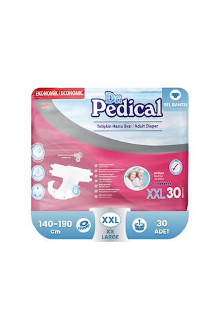 Dr.pedical Belbantlı Tekstil Yüzey Hasta Bezi Xxl-2x Large 30 Adet 2XL