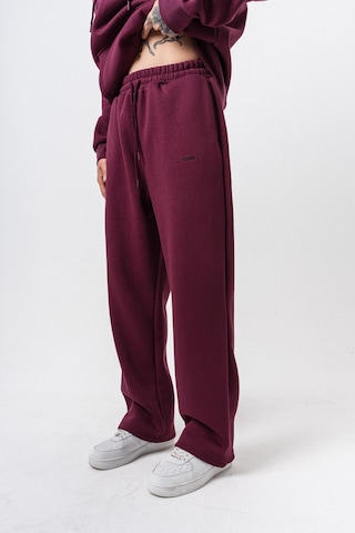 Erkek Respire Yazı Detaylı Basic Baggy Eşofman Altı Vişne