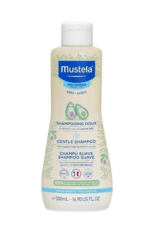 Mustela Avokado Özlü Gentle 50 Shampoo 500 Ml + Mustela Vitamin Barrier 1.2.3 Pişik Kremi 50 Ml