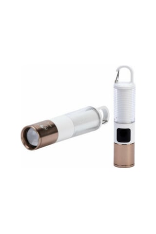 Taşınabilir Led Kamp Feneri Usb Şarjlı Yüksek Parlaklık 500 Lümen Güç Göstergeli - Sarı