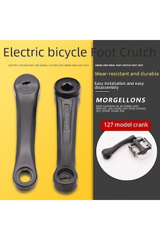 Yuntech01 127mm Uzunlukta Elektrikli Bisiklet Krank Parçası - Sağ/sol Çiftli Xs Modeli, Fonksiyonel Bisiklet Aksesuarı, Toplu Satış İçin Stokta