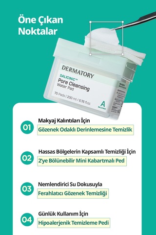 Dermatory Salicinic Pore Cleansing Water Pad