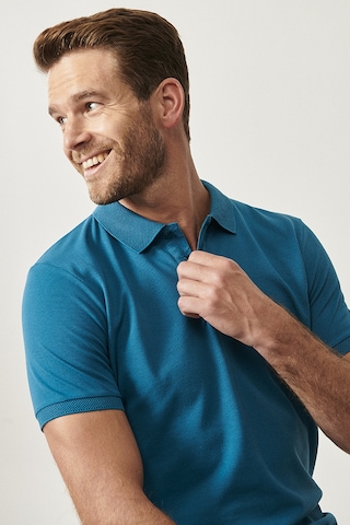 AC&Co / Altınyıldız Classics Altinyildiz Classics Erkek Havacı Mavi Slim Fit Dar Kesim Polo Yaka %100 Pamuk Tişört 4A4820200001HVMXXL Mavi