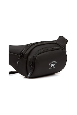 Tuldar Deri Usb Kulaklık Çıkışlı Crossbody Çapraz Göğüs Omuz Ve Bel Çantası Tul360 Siyah - Beyaz