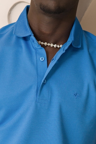 Paul Martin Örme Polo Yaka Regular Fit Pamuklu Ve Likralı T-shirt Sax