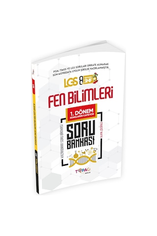 2026 8. Sınıf LGS FEN BİLİMLERİ 2'li Set Dijital Çözümlü Soru Bankası Topaç Yayınları