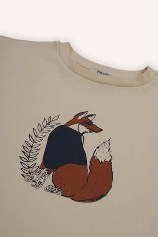 Panço Erkek Çocuk Bej Tilki Baskılı Pijama Takımı Çok Renkli