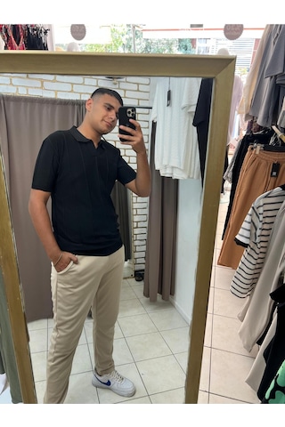 Tuba Toptaş Jogger Pantolon Bej