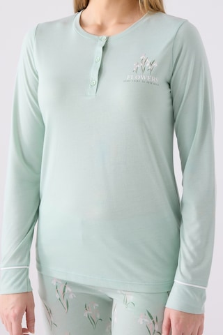 Arnetta 3063 Uzun Kol Kadın Pijama Takımı Yeşil