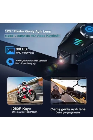 Konyax Q28 Kameralı Motosiklet Kask Kulaklığı