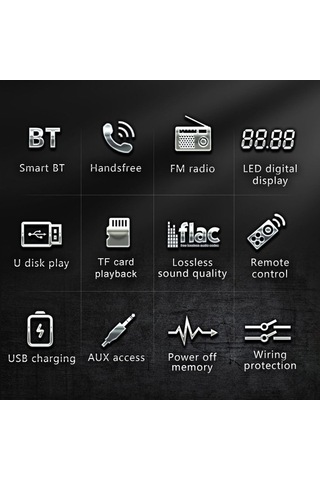 Novahub Çok İşlevli Araba Mp3 Çalar, Otomatik Mp3 Çalma, Fm Radyo, Bluetooth 5.1, Kolay Kurulum