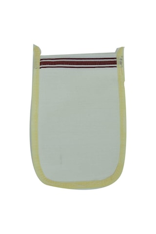 Doğal İpek Sırt Ve Vücut Masaj Kesesi Beyaz Renkli 16Cm x25Cm