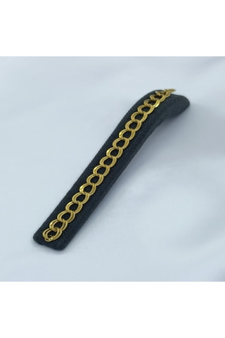 Yeni Sezon Vip Özel Seri Paslanmaz Çelik Çift Sıra Samanyolu Altın Kaplama Kadın Bileklik Gold