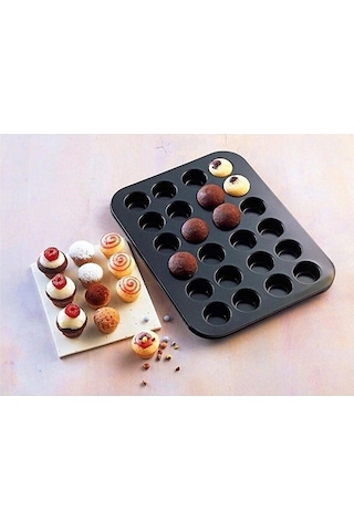 24lü Muffın Kek Kalıbı Tepsisi, 24'lü Kek Kalıbı Tepsisi Siyah