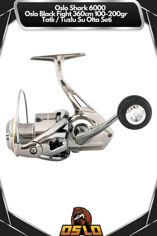 Oslo Black Fight 360cm 100-200gr Remixon Prestige 6000 Tatlı/tuzlu Olta Seti