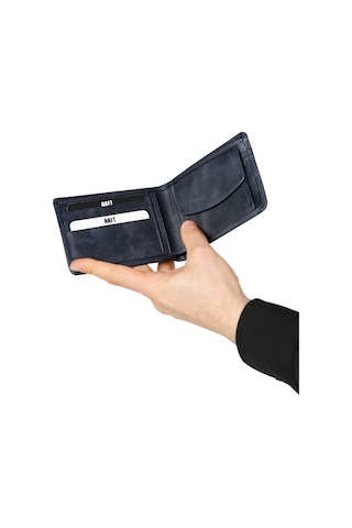 Mft Leather Design Hakiki Deri Erkek Kartlıklı Cüzdan Fossil 5750 Lacivert