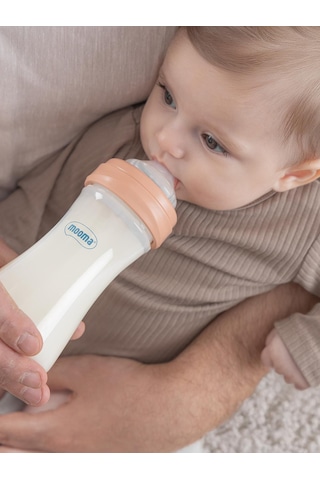 Mooma Biberon 250 Ml 6-18 Ay Orta Akış - Pembe Standart