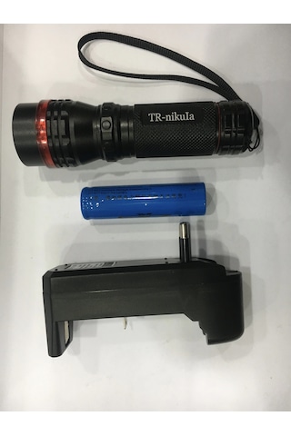 Beyaz Led Işıklı ,şarjlı Pil,şarj Cıhazlı El Fener 620 Çr