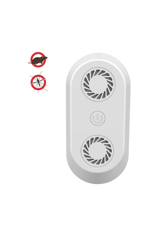 Ultrasonik Sivrisinek Kovucu Çok Fonksiyonlu Elektronik Böcek Kovucu Uk Fiş Beyaz , Boyut:uk Fiş