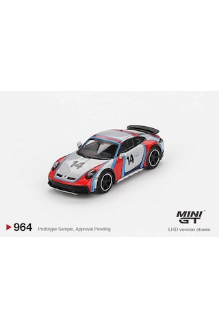 Mini Gt 1/64 Porsche 911 Dakar Ice Grey Metallic "rally 1978" Mgt00964 Çok Renkli