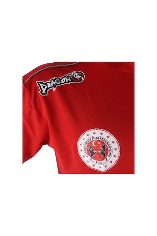 Dragondo Tx8505 Türkiye Muay Thai Team Baskılı Tişört Kırmızı