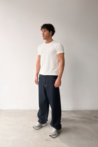 Flaw Atelıer Basic Slim Fit Ekru Tişört-29506