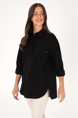U.s. Polo Assn. Kadın Siyah Gömlek Desenli 50307666-vr046 Siyah