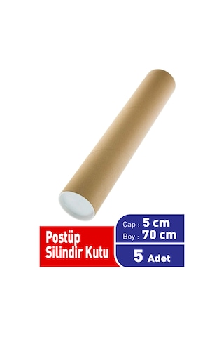 Postüp Silindir Kutu 5 Cm X 70 Cm 5 Adet